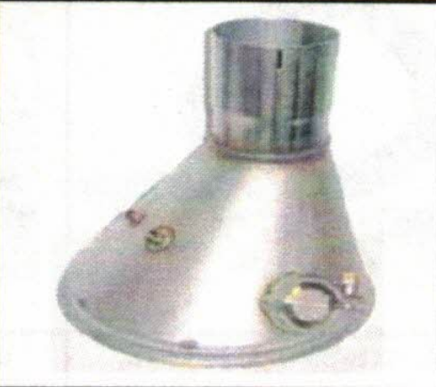 Johnson Matthey JMI (B) 10.5" Universal Offset Inlet Cone, 4" Part No. 10127