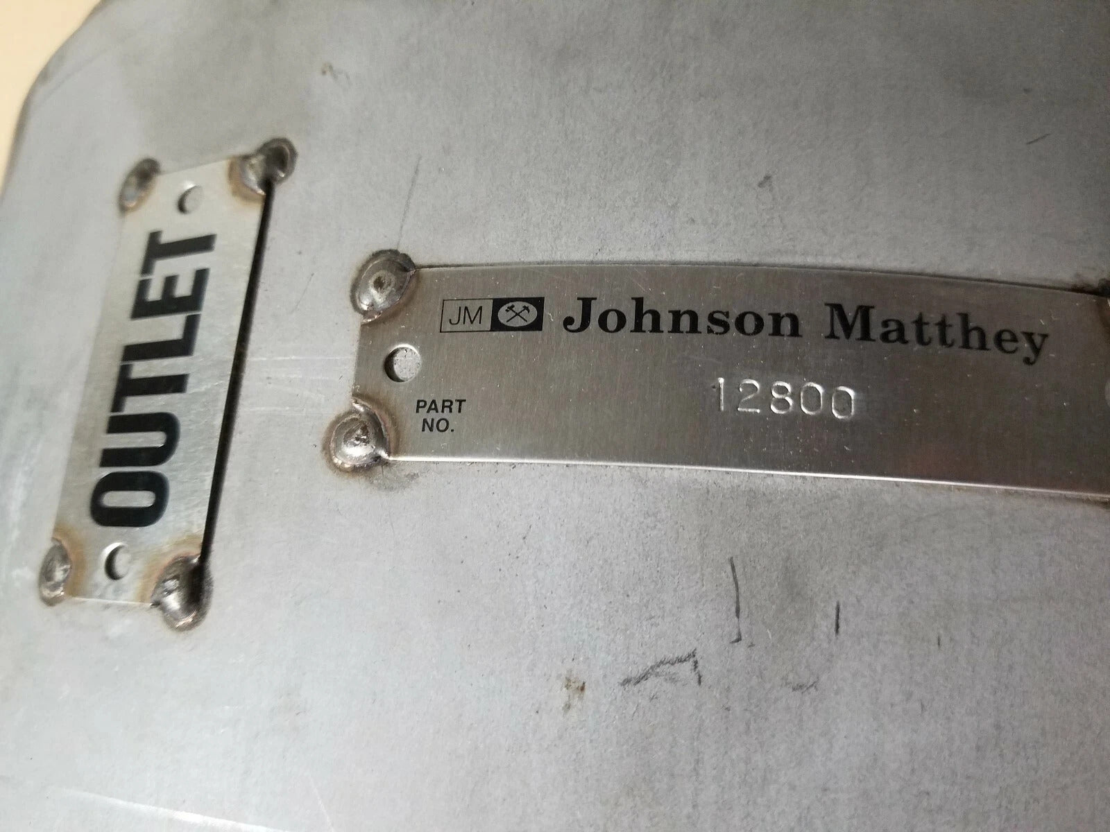 Johnson Matthey ACCRT13E 6" Offset Outlet – Part No. 12800