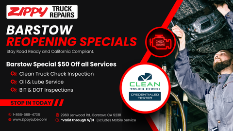 Clean Truck Check Promotion (BARSTOW ZIPPY ONLY)