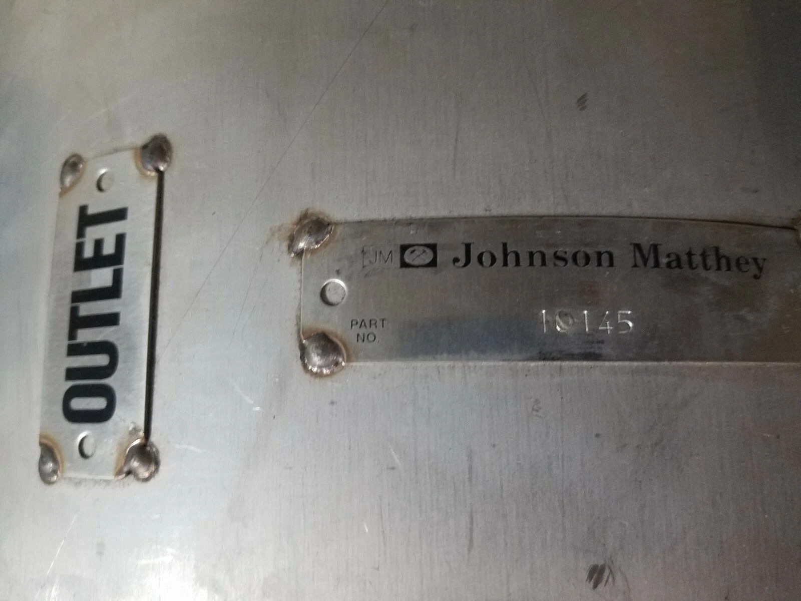 Johnson Matthey Center Outlet Cone  4" – Part No. 10145